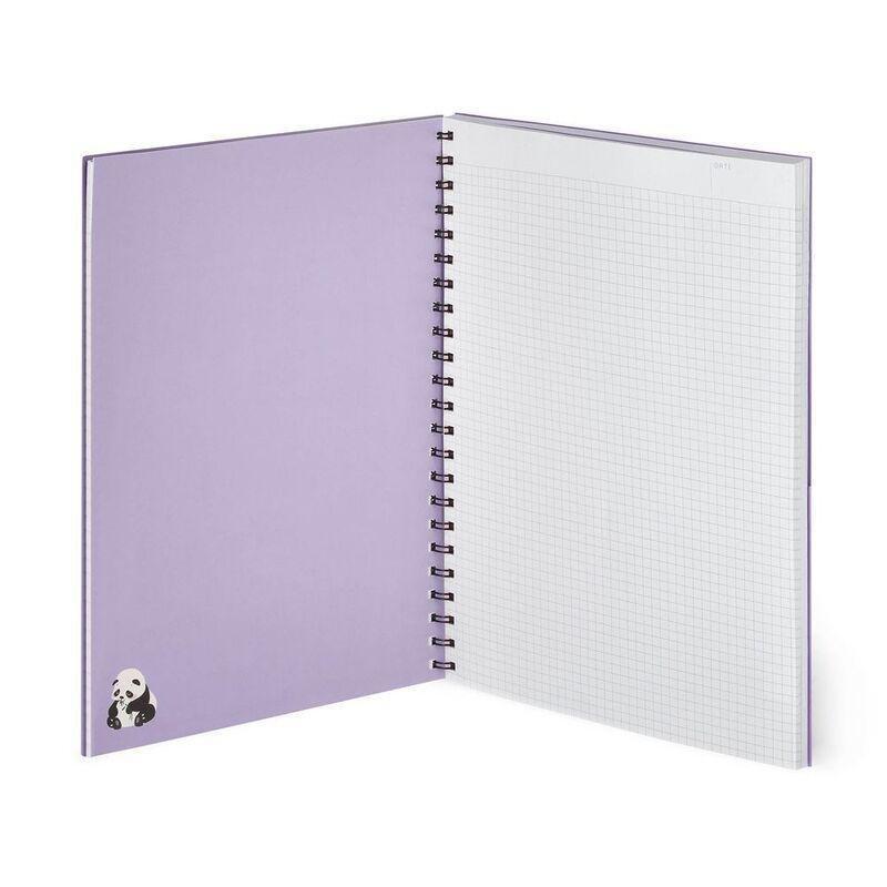 Legami 3-in-1 Spiral Notebook- Maxi Trio Spiral Notebook - Panda, , large image number 1