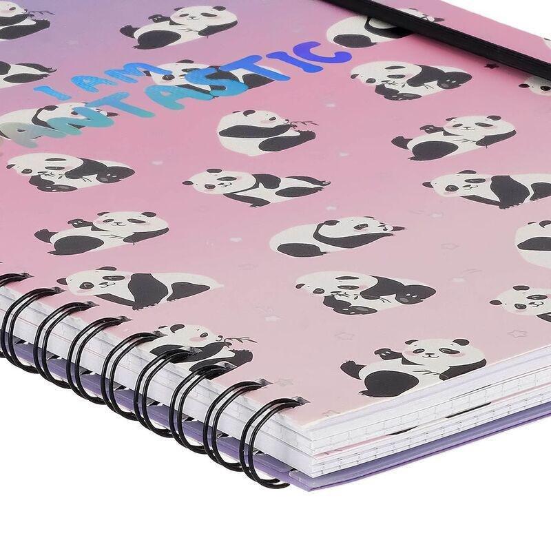 Legami 3-in-1 Spiral Notebook- Maxi Trio Spiral Notebook - Panda, , large image number 2