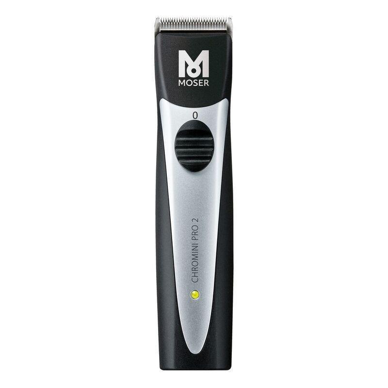 Moser ChroMini Pro 2 Professional Ultra-Close Trimmer - Black/Silver, , medium
