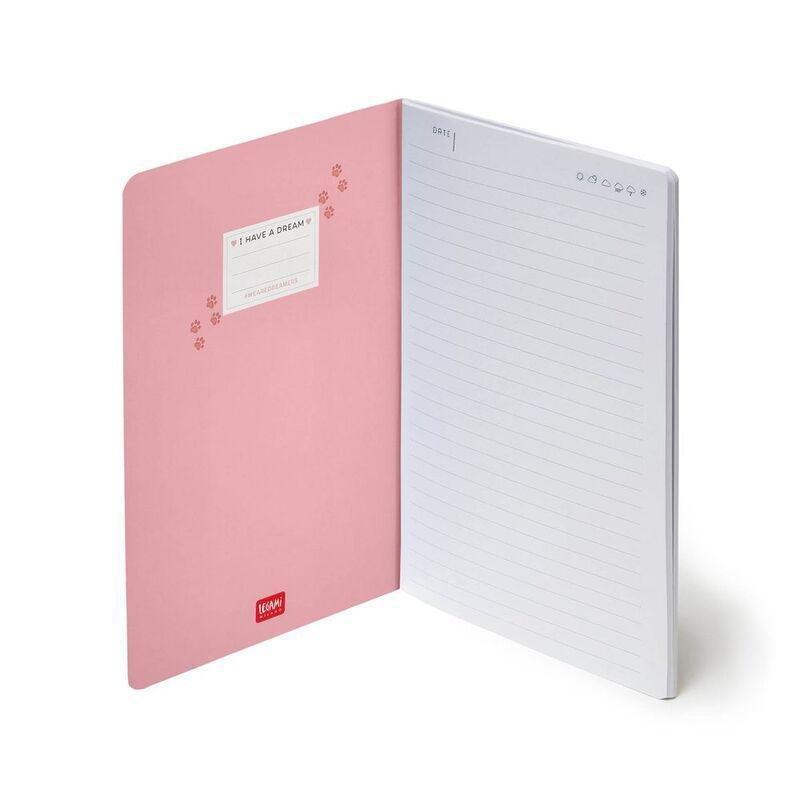 Legami Notebook - Quaderno - Medium (A5) - Lined - Kitty, , medium
