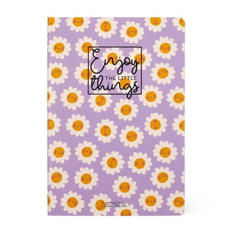 Legami Notebook - Quaderno - Medium (A5) - Lined - Daisy, , medium