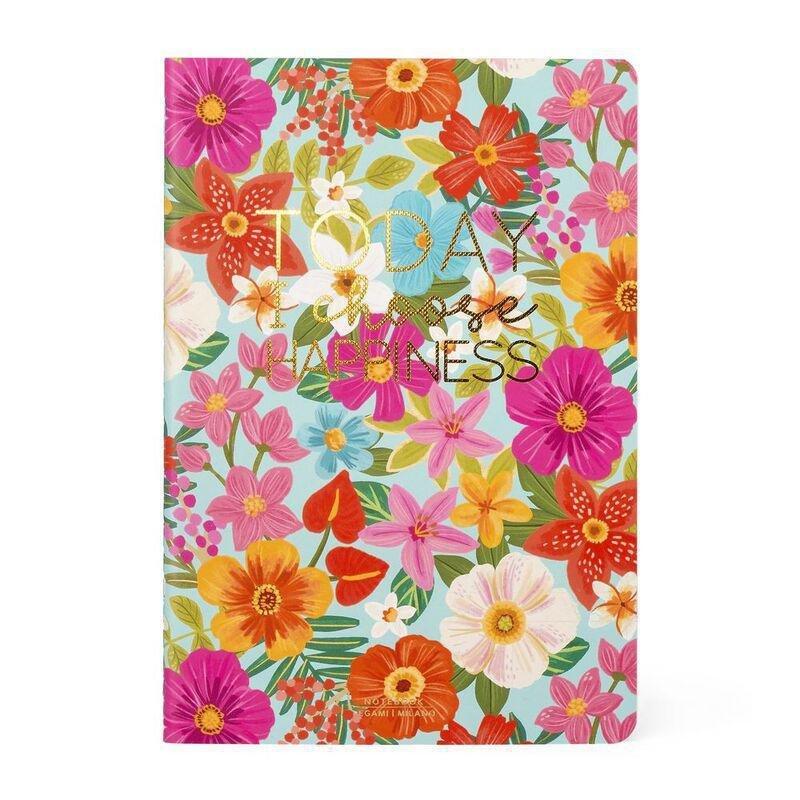 Legami Notebook - Quaderno - Medium (A5) - Plain - Flowers, , large image number 0
