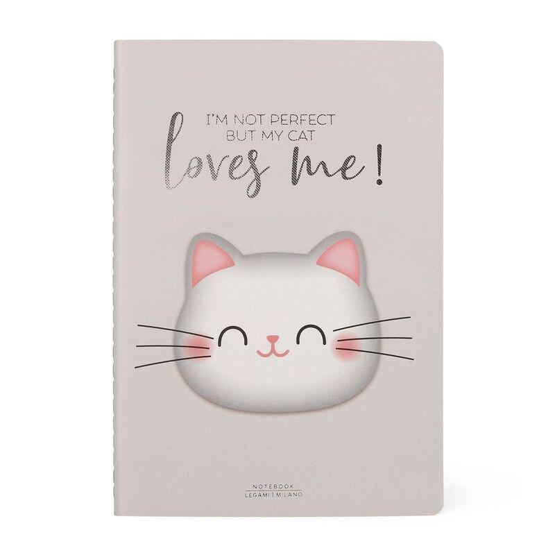 Legami Notebook - Quaderno - Medium (A5) - Plain - Kitty, , medium