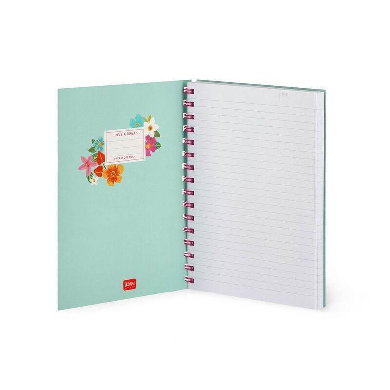LEGAMI - Legami Large Spiral A5 Notebook - Flowers