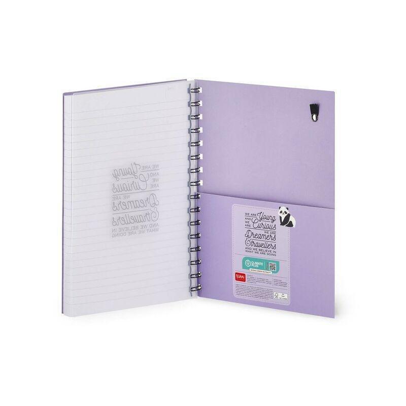 Legami Large Spiral A5 Notebook - Panda, , medium