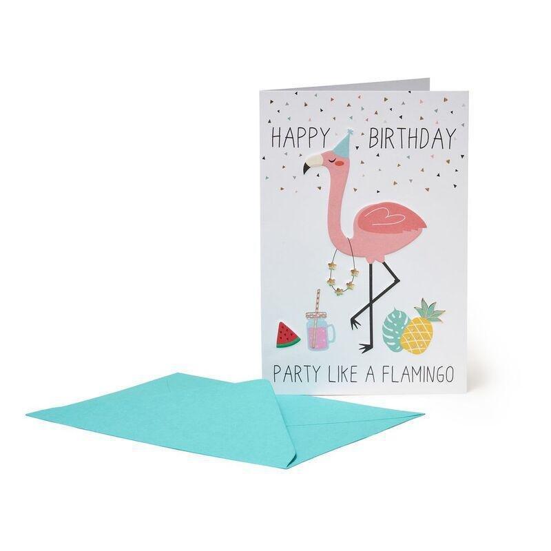 Legami Greeting Card - Large - Party Flamingo (11.5 x 17 cm), , medium
