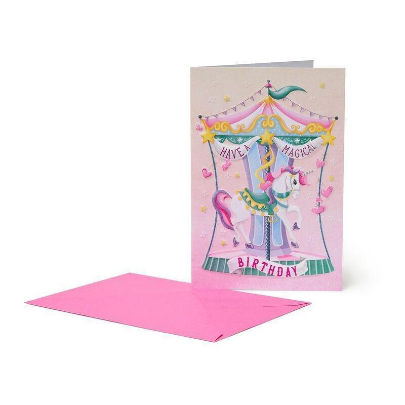 LEGAMI - Legami Greeting Card - Large - Magical Birthday - Unicorn (11.5 x 17 cm)