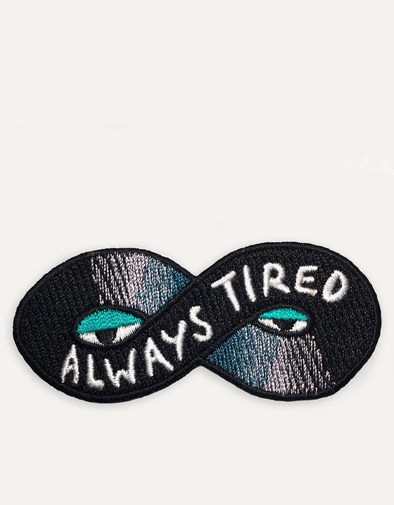 Ustudio Iron-On Patch Always Tired, , large image number 0