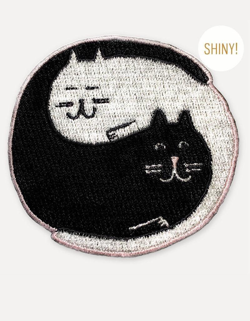 Ustudio Iron-On Patch Yin Yang Cates, , large image number 0
