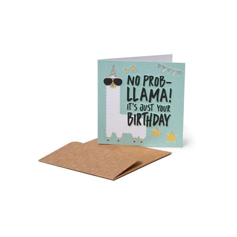 Legami Greeting Card - Small - Llama (7 x 7 cm), , medium