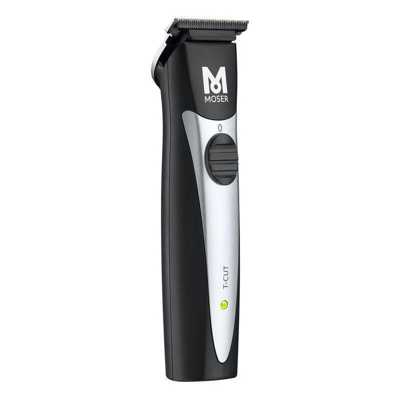 Moser T-Cut Professional Cordless Trimmer with T-Blade - Black/Silver, , large image number 0