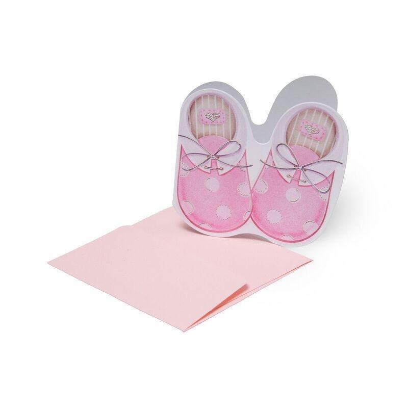 Legami Greeting Card - Small - Baby Girl (7 x 7 cm), , medium