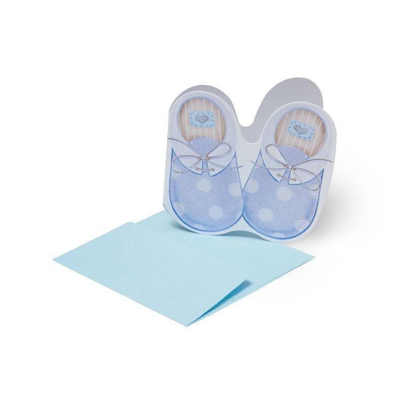 Legami Greeting Card - Small - Baby Boy (7 x 7 cm), , medium