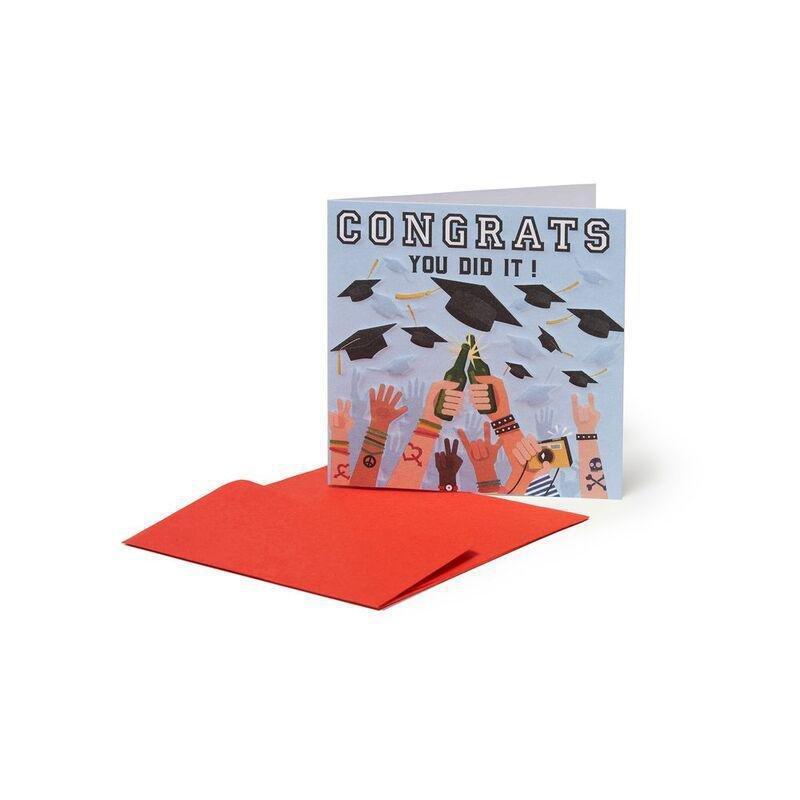 Legami Greeting Card - Small - Congrats (7 x 7 cm), , medium