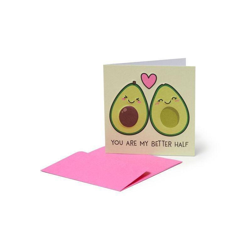 Legami Greeting Card - Small - Avocado (7 x 7 cm), , large image number 0