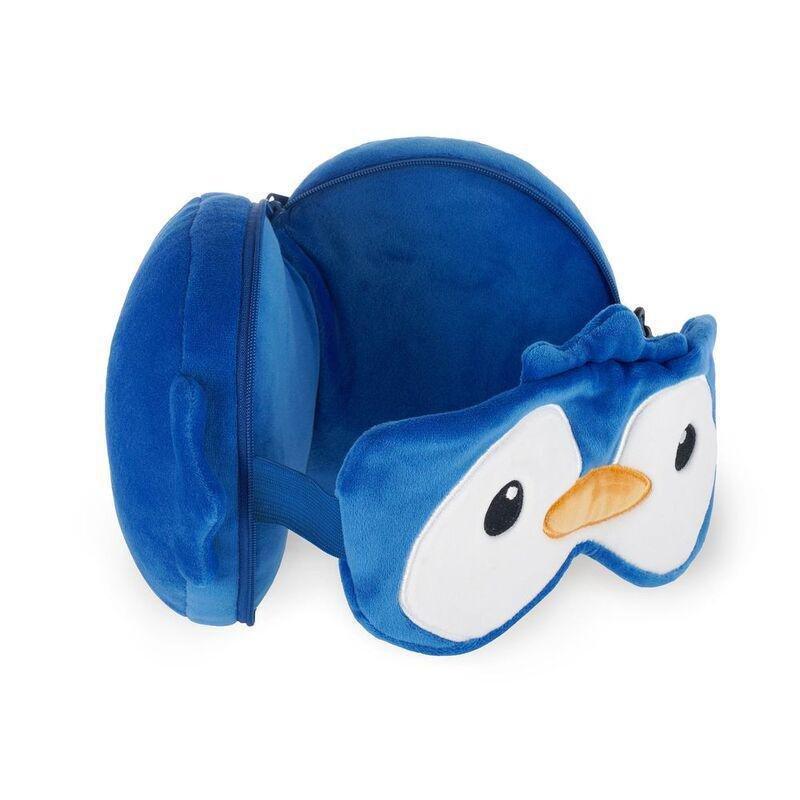Legami Travel Pillow With Eye Mask - My Travel Buddy - Penguin, , large image number 1