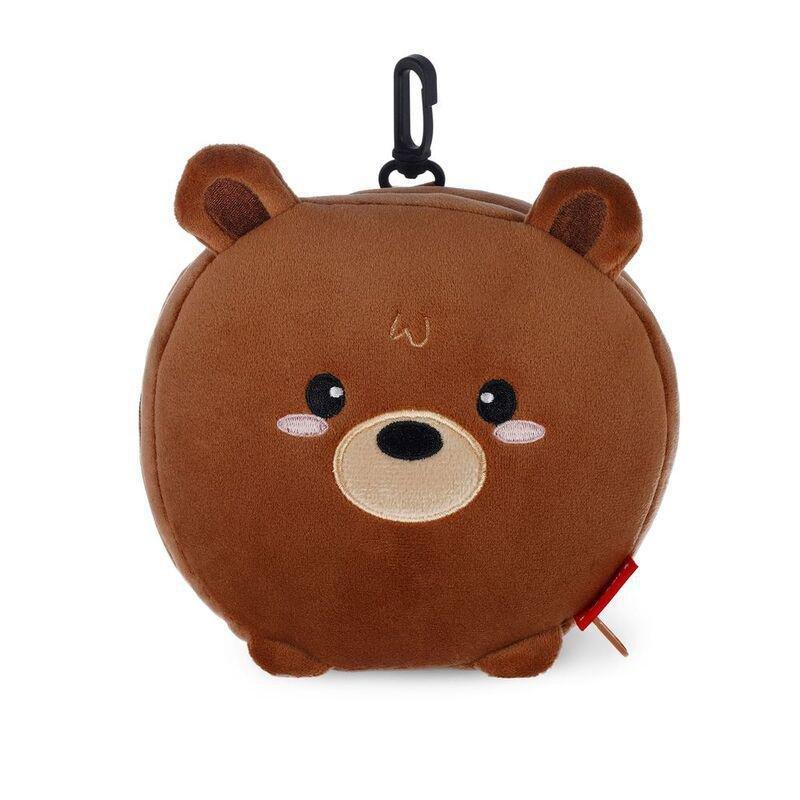 Legami Travel Pillow With Eye Mask - My Travel Buddy - Teddy Bear, , medium