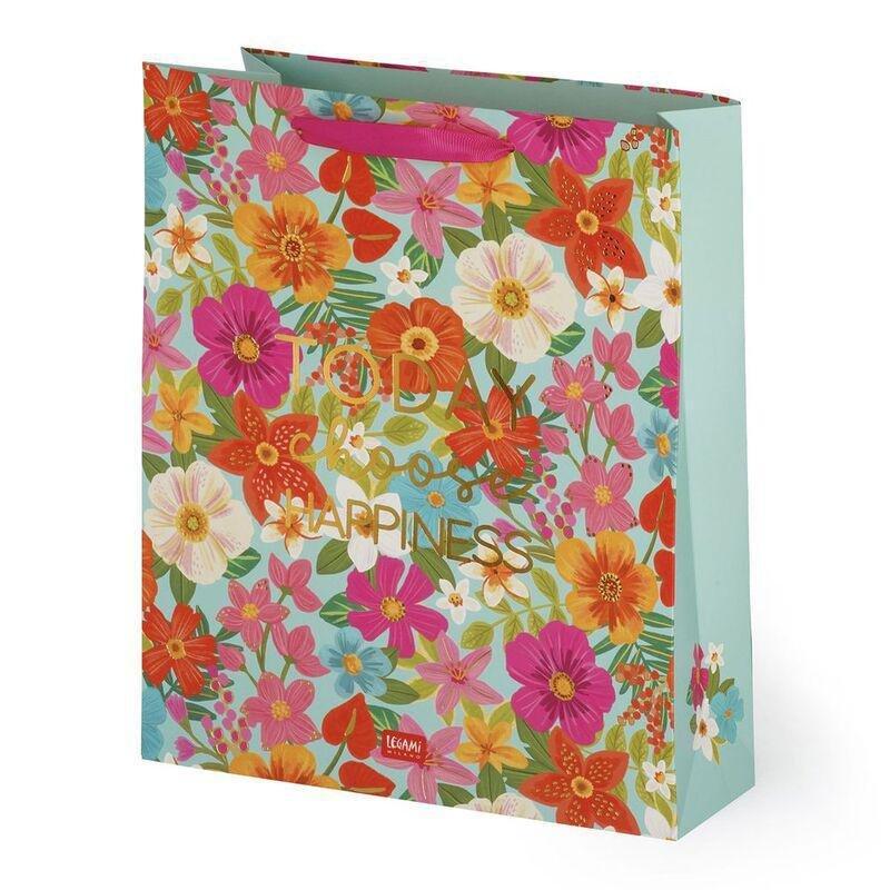 Legami Gift Bag - Large - Flowers, , large image number 0