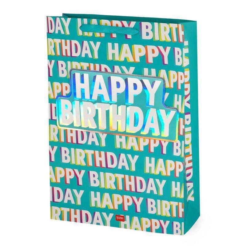 Legami Gift Bag - X-Large - Happy Birthday, , medium