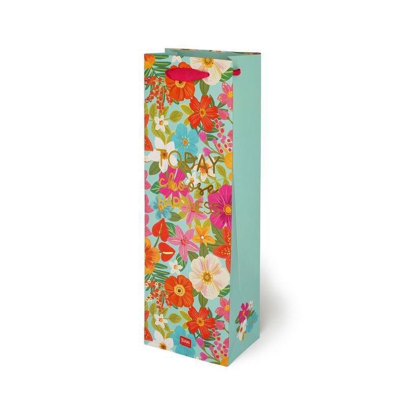 Legami Gift Bag - Bottle - Flowers, , medium