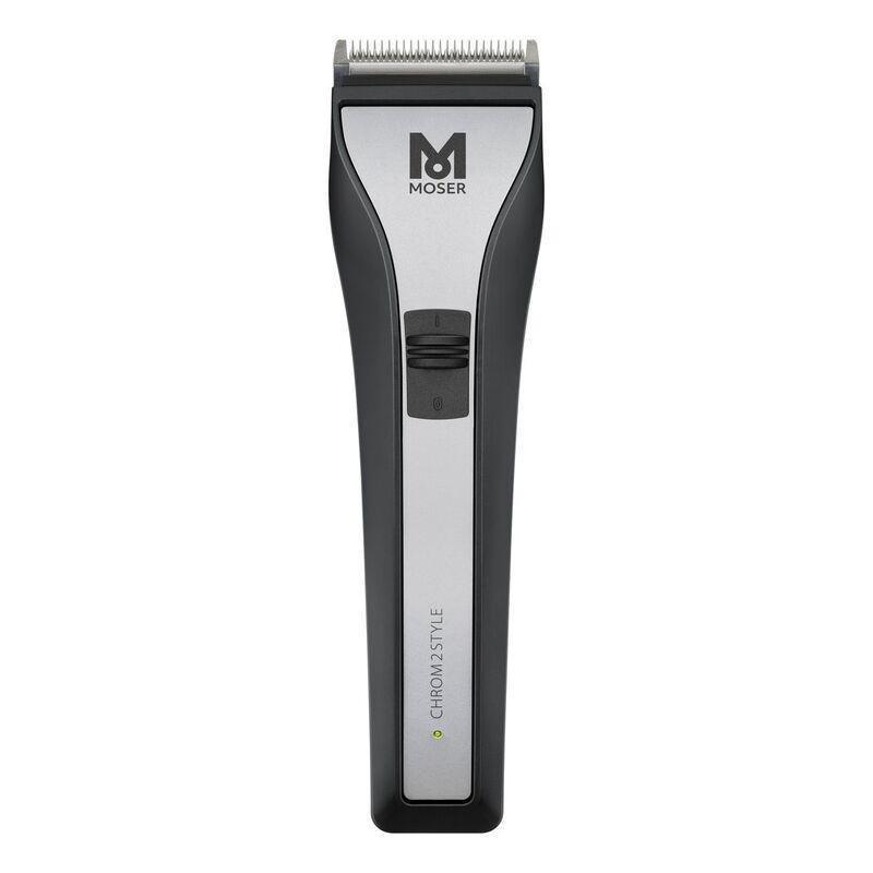 Moser Chrom2Style Professional Cord/Cordless Hair Clipper - Black/Silver, , medium