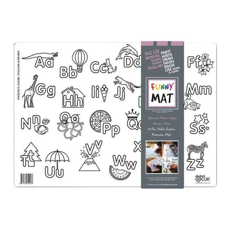 Funny Mat Activity Placemat English Alphabet, , large image number 0