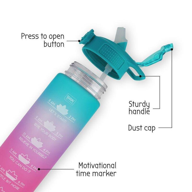 Legami Goals Water Bottle 1000 ml - Love Yourself, , large image number 3