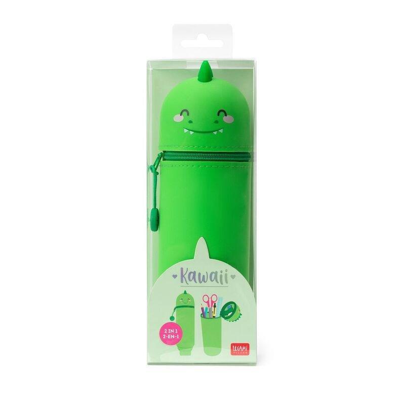 Legami 2-in-1 Silicone Pencil Case - Kawaii - Dino, , large image number 2