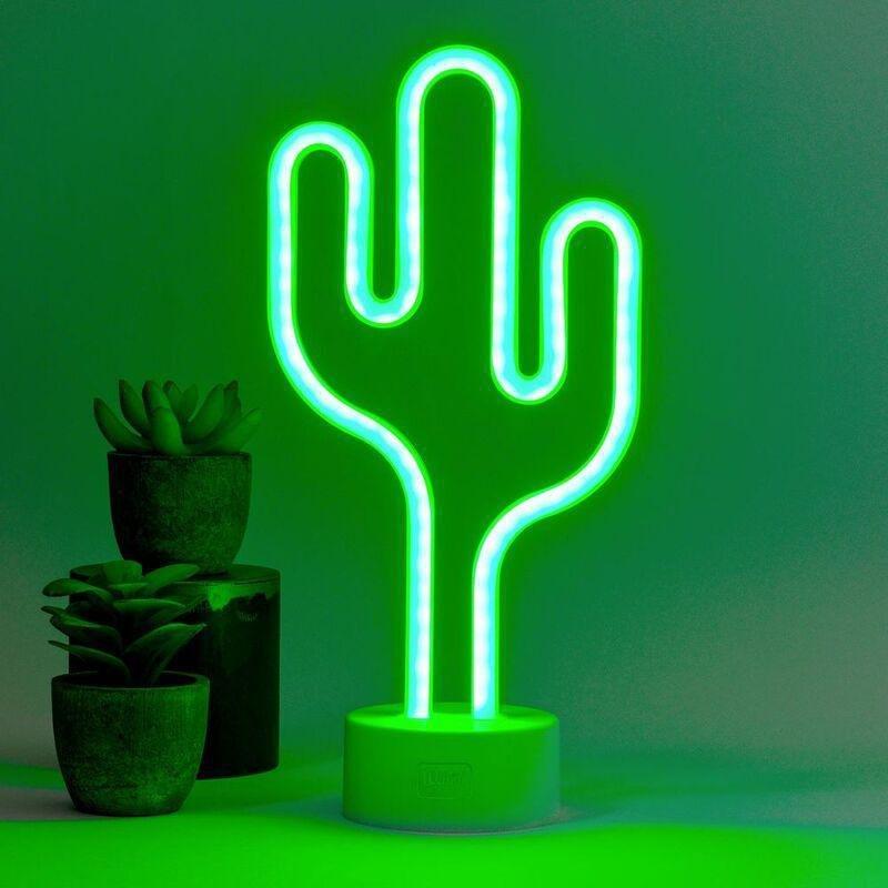 Legami Neon Effect LED Lamp - It's A Sign - Cactus, , medium