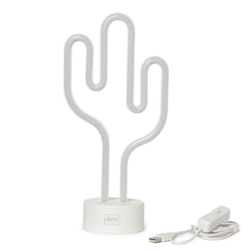 Legami Neon Effect LED Lamp - It's A Sign - Cactus, , medium
