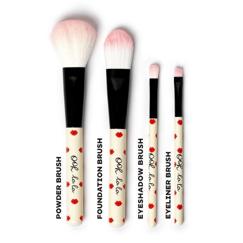 LEGAMI - Legami Set of 4 Makeup Brushes - Oh My Glow!- Lips