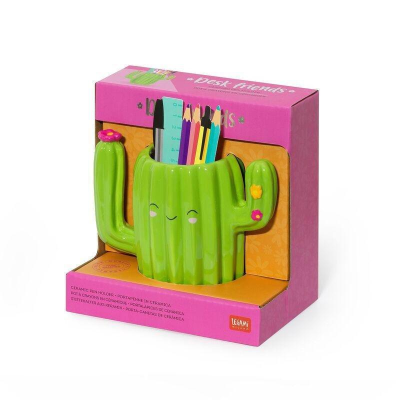 LEGAMI - Legami Ceramic Pen Holder - Desk Friends - Cactus