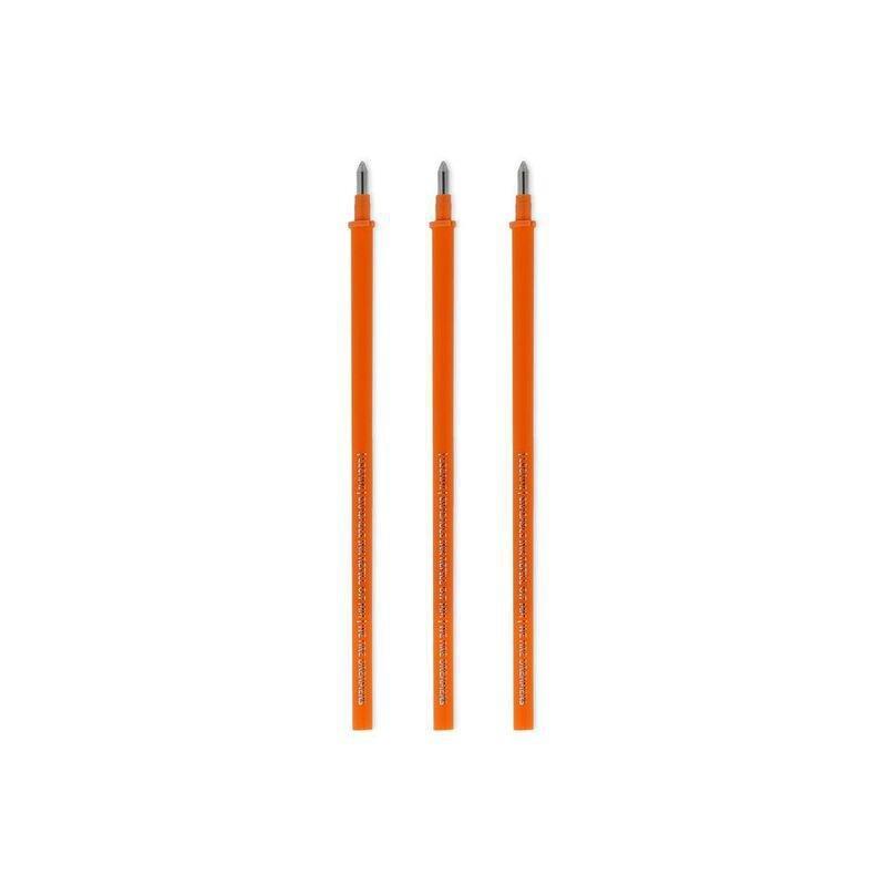 LEGAMI - Legami Erasable Pen Refills - Orange (3 Pack)