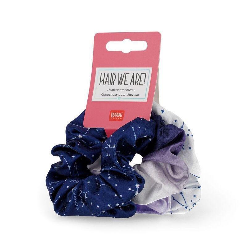Legami Set of 3 Hair Scrunchies - Hair We Are! - Stars, , large image number 1