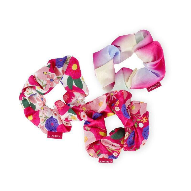 Legami Set of 3 Hair Scrunchies - Hair We Are! - Flowers, , large image number 0