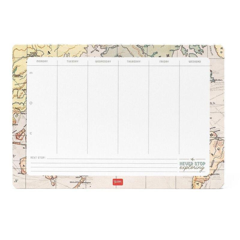Legami Paper Mousepad & Notepad - Smart Notes - Travel, , medium