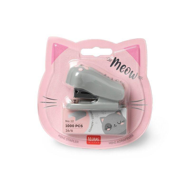 LEGAMI - Legami Mini Stapler - Meow - Kitty