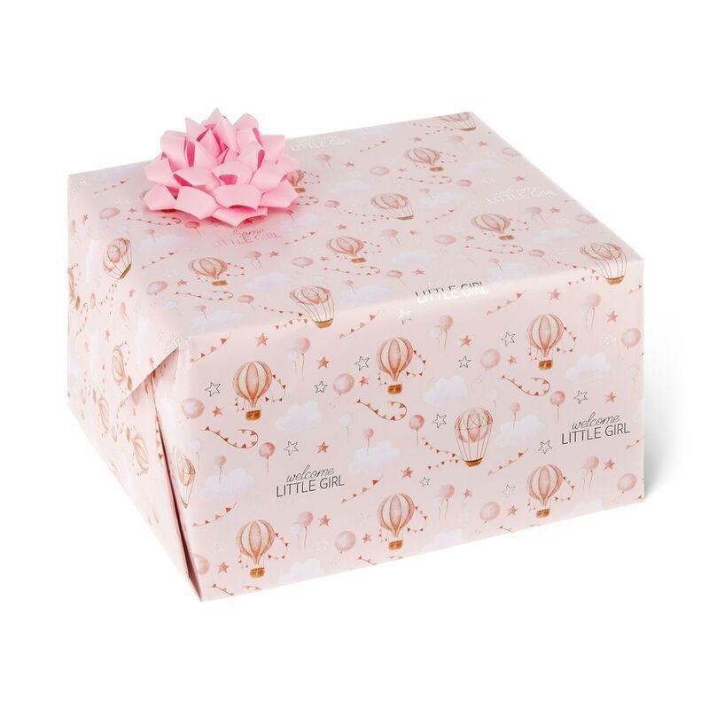 LEGAMI - Legami Gift Wrapping Paper - Baby Born - Girl (200 x 70 cm)