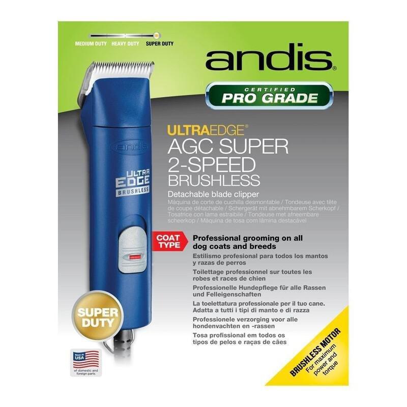 Andis AGC2 / AGCB UltraEdge Super 2-Speed Brushless Detachable Blade Clipper - Blue, , large image number 2
