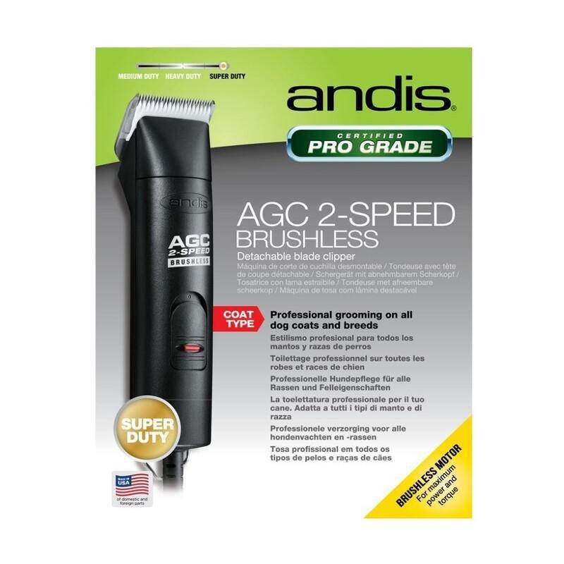 Andis AGC2/AGCB 2-Speed Bruchless Detachable Blade Clipper VBL - Black, , large image number 2