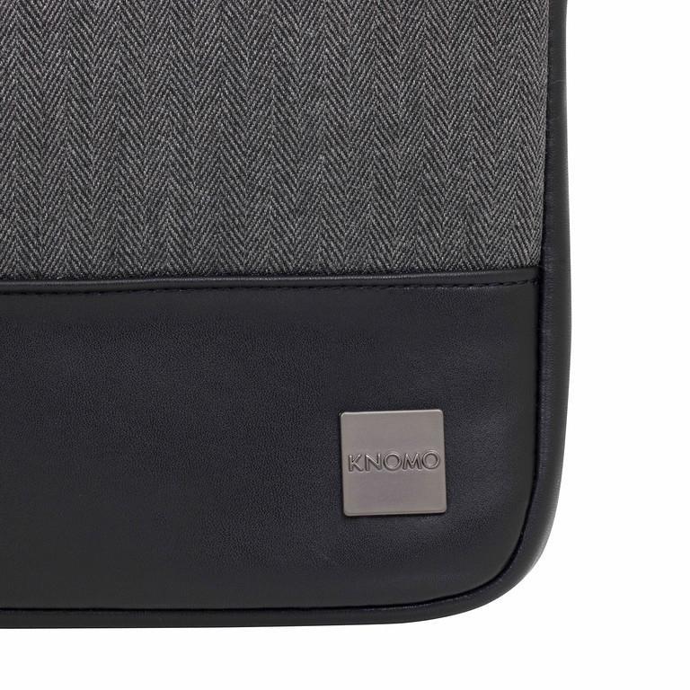 Knomo Herringbone Sleeve Grey For Laptop 13 Inch, , large image number 2