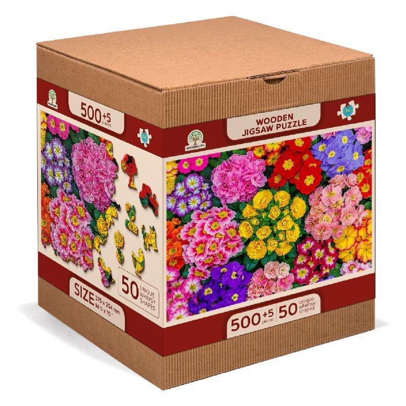 Wooden City Blooming Flowers L Wooden Jigsaw Puzzle (505 Pieces), , large image number 1