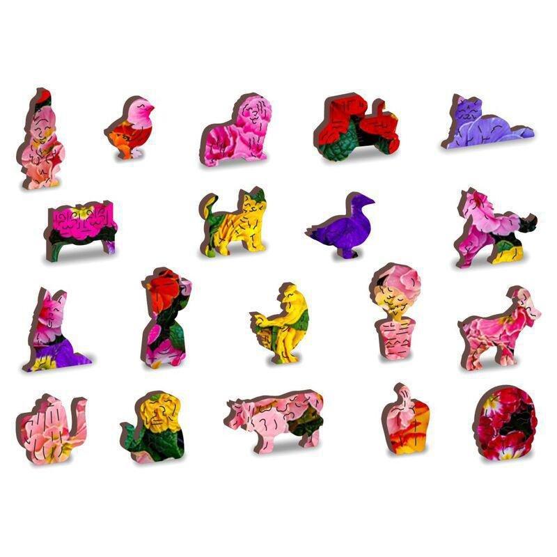 Wooden City Blooming Flowers L Wooden Jigsaw Puzzle (505 Pieces), , large image number 4
