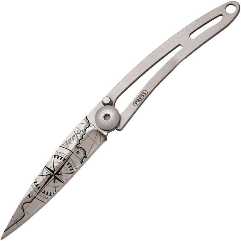 Deejo 15G Pocket Knife - Terra Incognita (Black), , large image number 0