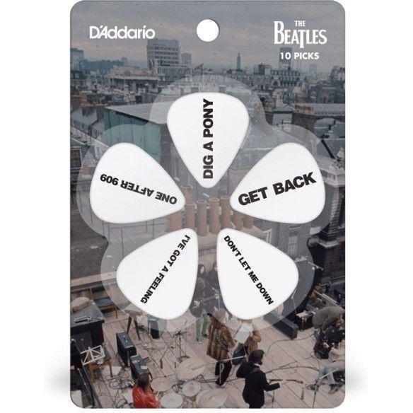 D'Addario 1CWH6-10B8 Beatles Get Back Guitar Picks - Heavy Gauge (10-Pack), , large image number 0