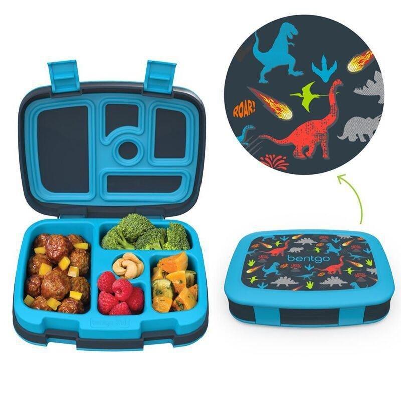 Bentgo Dinosaur Kids Lunch Box - Blue, , large image number 0