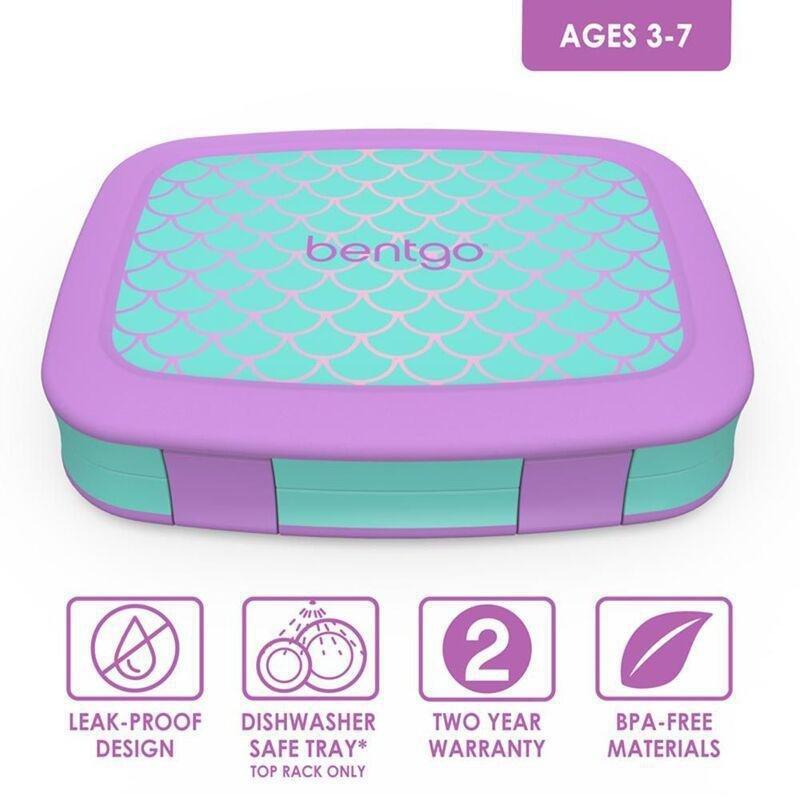 Bentgo Mermaid Kids Lunch Box - Aqua/Orchid, , large image number 1