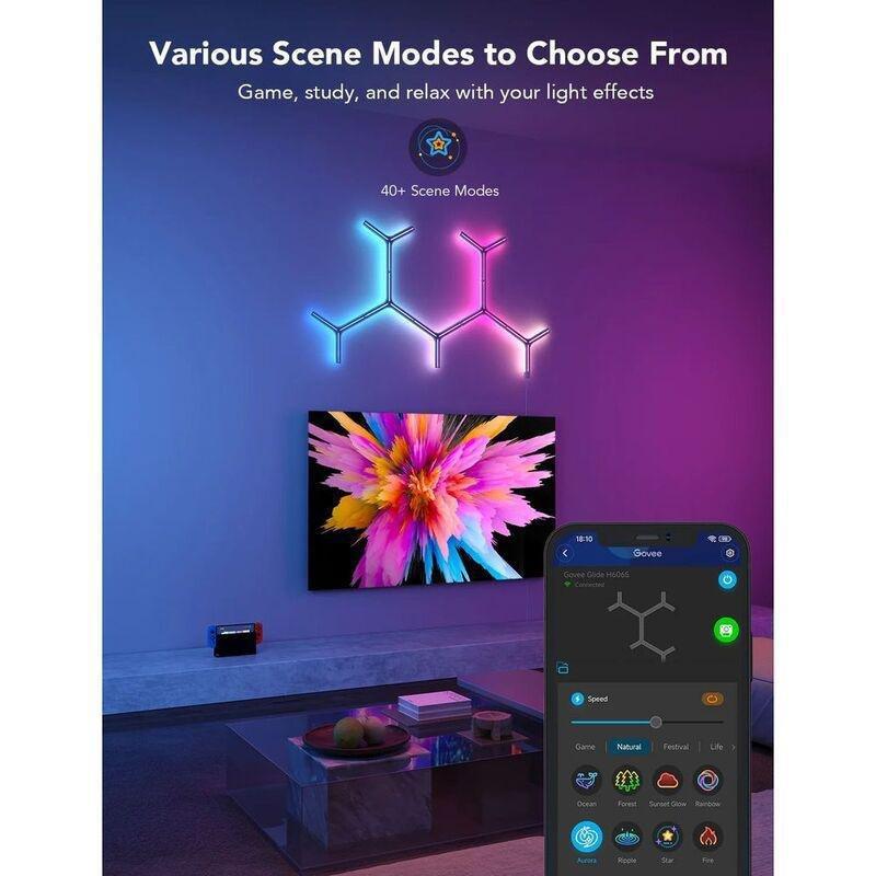 Govee Glide RGBIC Y Lights (Pack of 7), , large image number 4