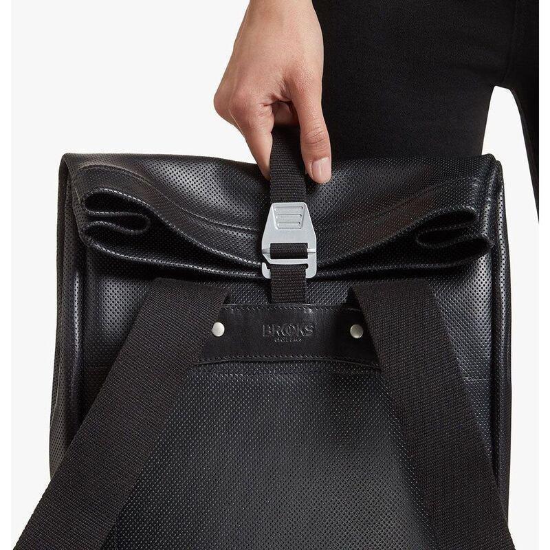 Brooks Pickwick Reflective Leather Backpack Black, , large image number 6