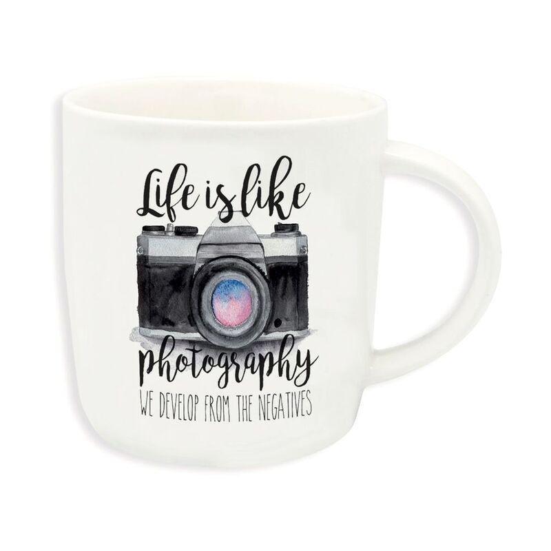 Legami Buongiorno Mug Aphorism Life Is Like Photo 350ml, , large image number 0